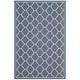 preview thumbnail 2 of 18, Surge Swirl Abstract 8x10 Indoor and Outdoor Area Rug - 9'3" x 12'3" 5' x 8' - Blue/Beige