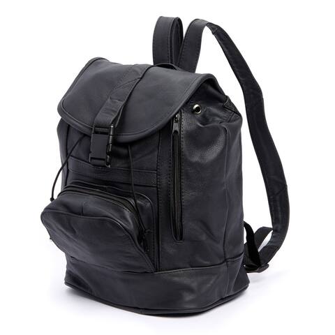 AFONiE with Convertible Strap Genuine Leather Backpack