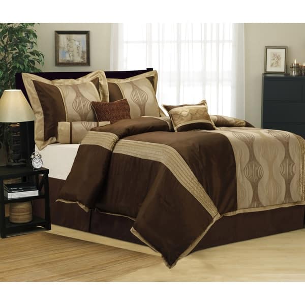 Shop Nanshing Kath 7 Piece Queen Size Comforter Set As Is Item