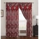 preview thumbnail 8 of 8, Vernon Damask Jacquard 84 inch Rod Pocket Single Curtain Panel with Attached 18 inch Valance - 54 x 84 in. - 54 x 84 in.