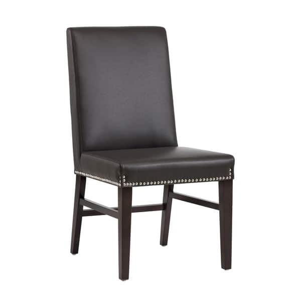 5west Brooke Upholstered Nailhead Side Chairs Set Of 2 Medium Overstock 19842843