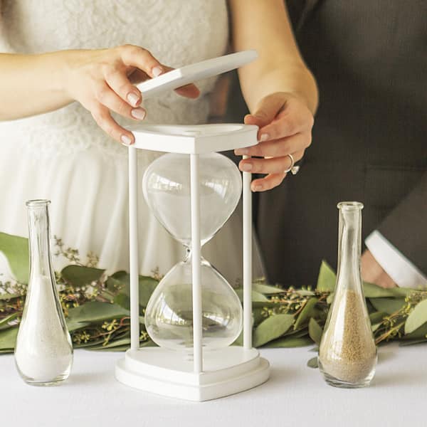 Shop Personalized Gold Unity Sand Ceremony Hourglass Set Free