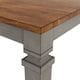 preview thumbnail 10 of 14, Elena Antique Grey Extendable Counter Height Dining Set - French Ladder Back by iNSPIRE Q Classic
