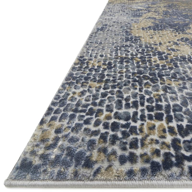 Alexander Home Mason Distressed Abstract Ocean Mosaic Rug