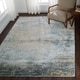 preview thumbnail 6 of 15, Alexander Home Mason Distressed Abstract Ocean Mosaic Rug