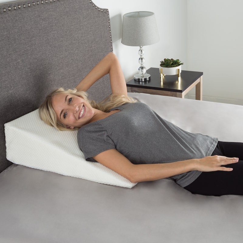 Windsor Home Memory Foam Wedge Pillow with Rayon from Bamboo Fiber Cover - Firm