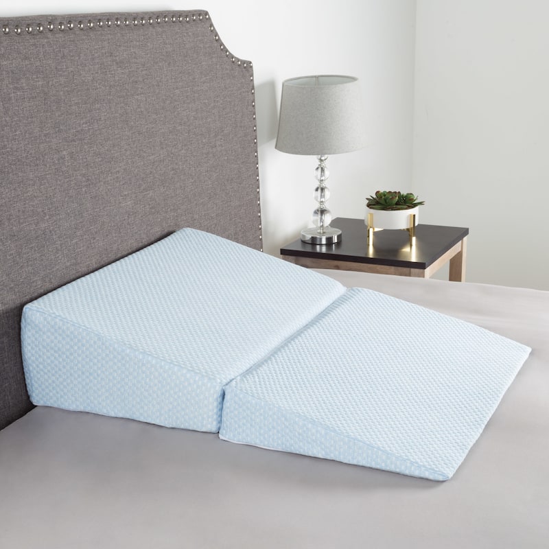 Windsor Home Memory Foam Folding Wedge Pillow with Rayon from Bamboo Fiber Cover