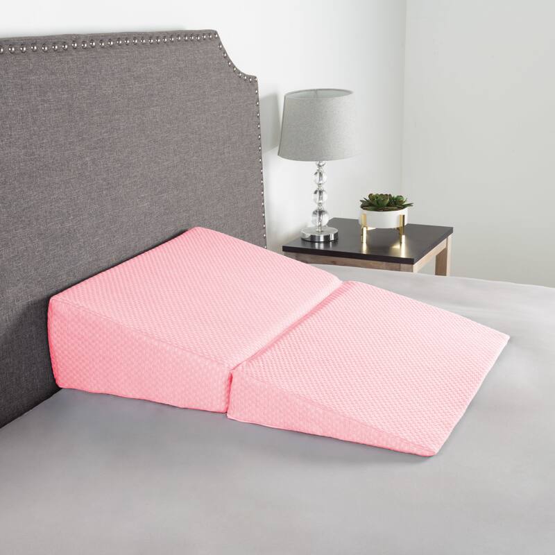 Windsor Home Memory Foam Folding Wedge Pillow with Rayon from Bamboo Fiber Cover