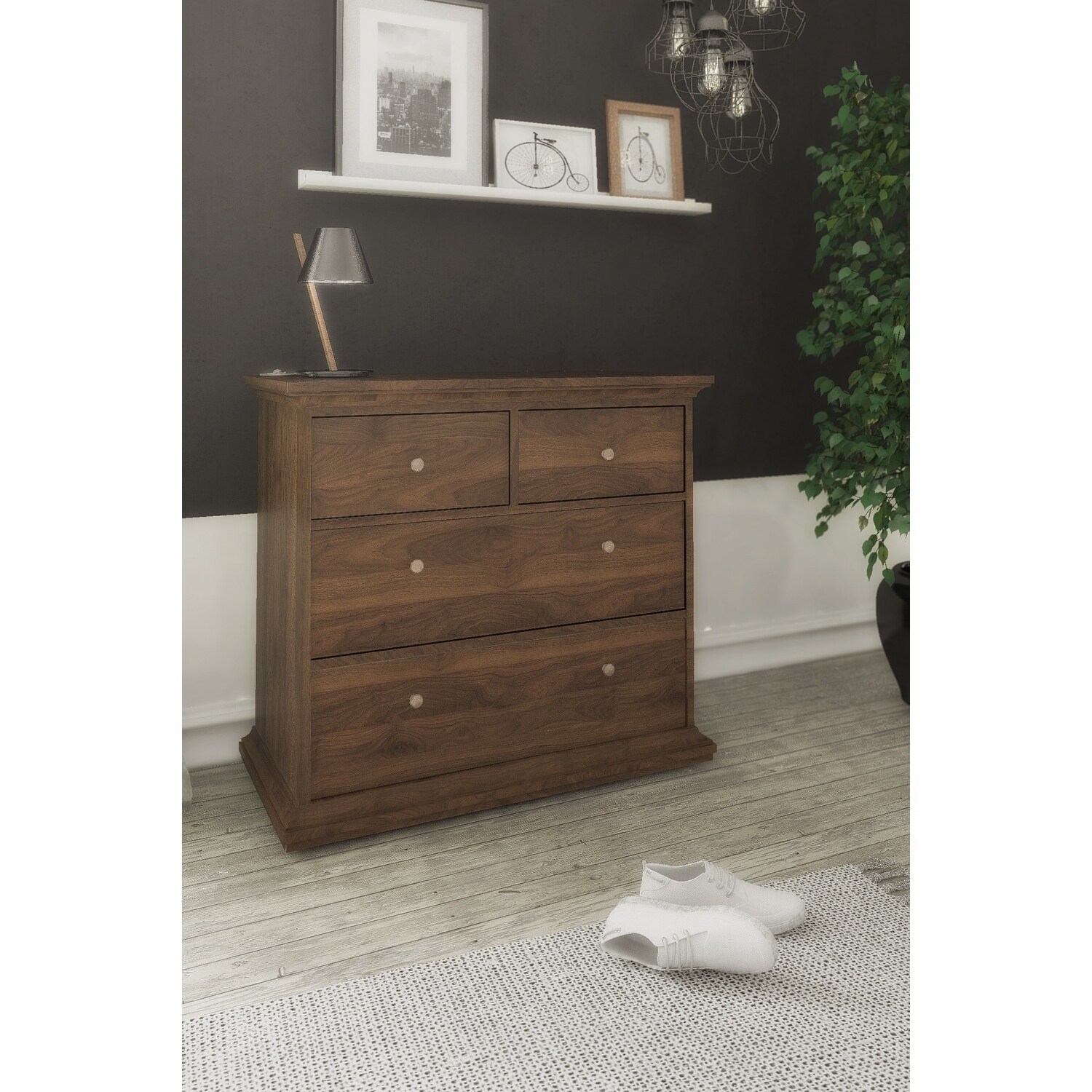 Shop Porch Den Virginia 4 Drawer Chest Free Shipping Today