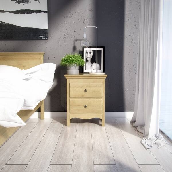 Silkeborg Riviera Oak 2 Drawer Nightstand Free Silkeborg Riviera Oak 2 Drawer Nightstand Free