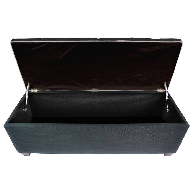 Sole Secret Diamond Tufted LOFT Linen Storage Bench
