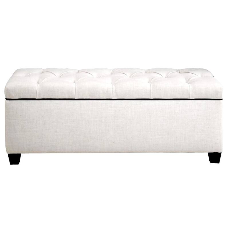 Sole Secret Diamond Tufted LOFT Linen Storage Bench