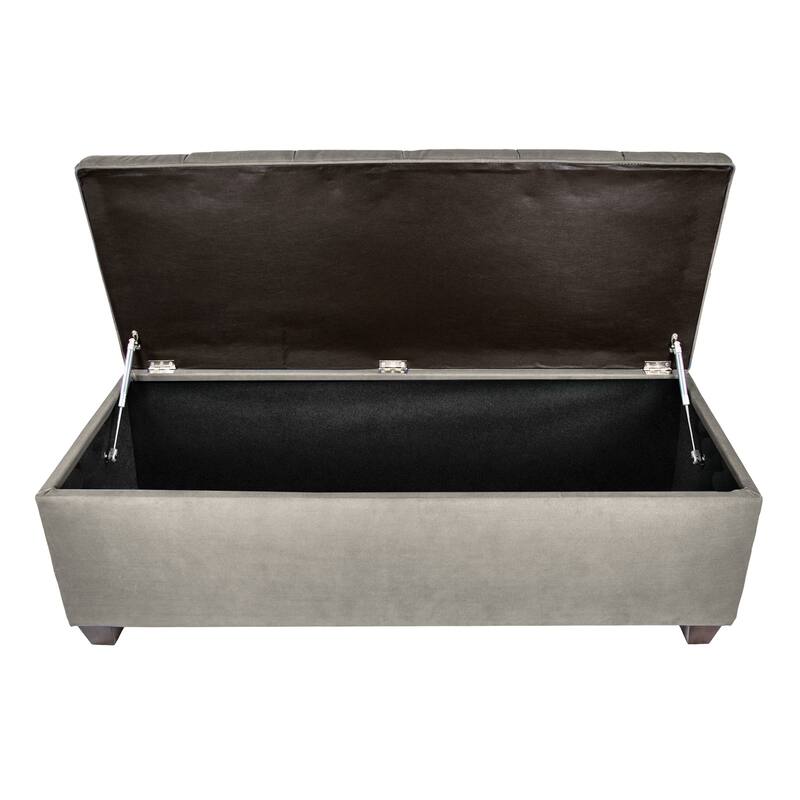 Sole Secret Diamond Tufted OBSESSION Linen Storage Bench