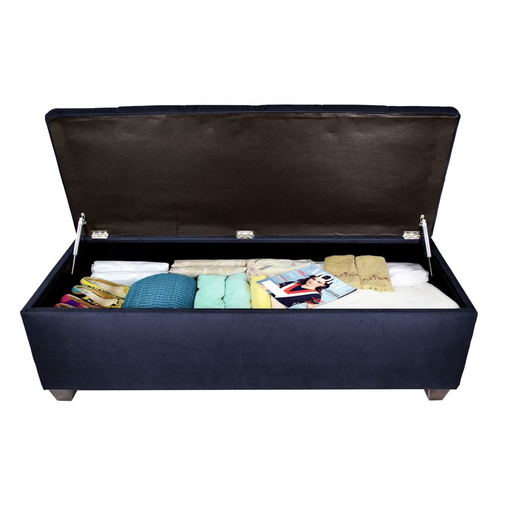 Sole Secret Diamond Tufted OBSESSION Linen Storage Bench