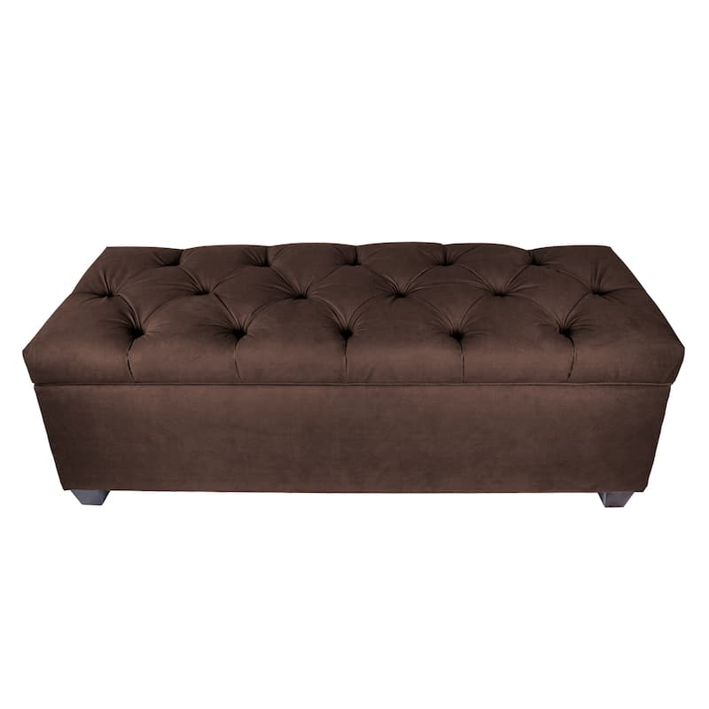 Sole Secret Diamond Tufted OBSESSION Linen Storage Bench