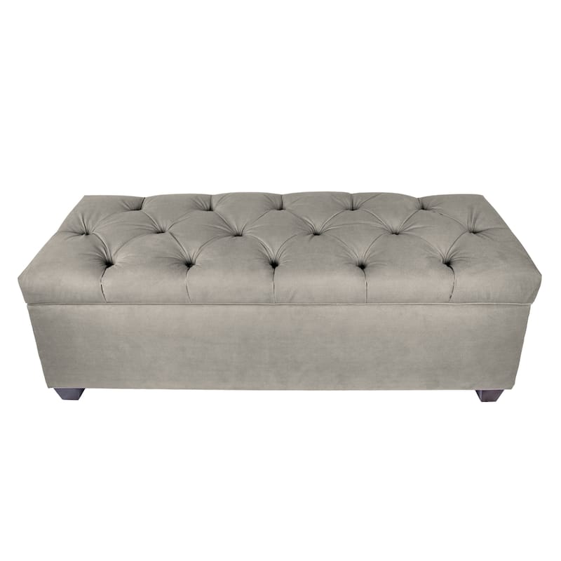 Sole Secret Diamond Tufted OBSESSION Linen Storage Bench