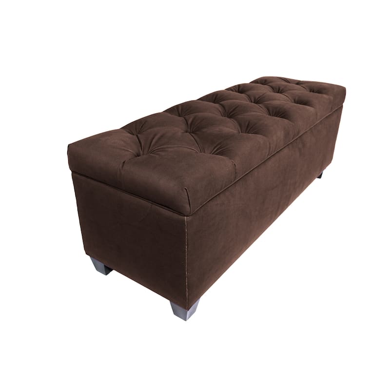 Sole Secret Diamond Tufted OBSESSION Linen Storage Bench