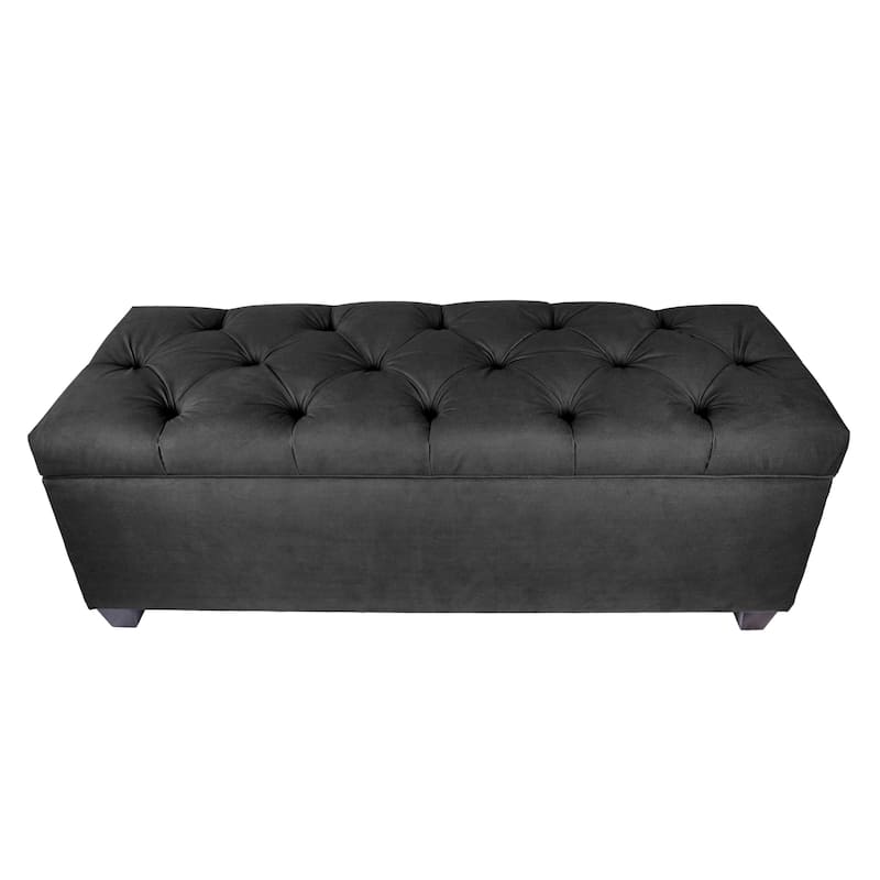 Sole Secret Diamond Tufted OBSESSION Linen Storage Bench