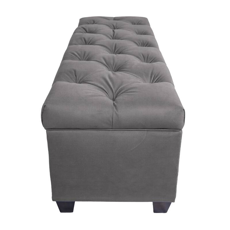 Sole Secret Diamond Tufted OBSESSION Linen Storage Bench