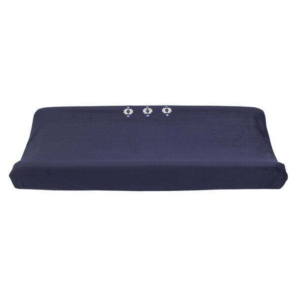 light blue changing pad cover