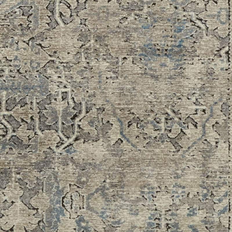 Alexander Carissa Home Vintage Stone Medallion Distressed Rug