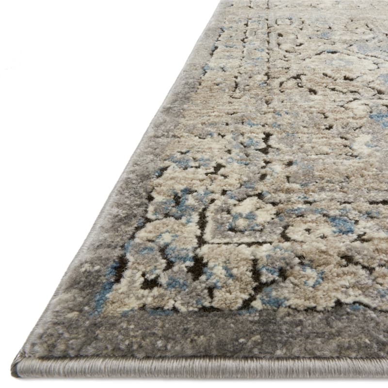 Alexander Carissa Home Vintage Stone Medallion Distressed Rug