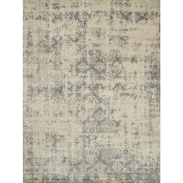 Shop Antique Inspired Vintage Ivory/ Grey Distressed Rug ...