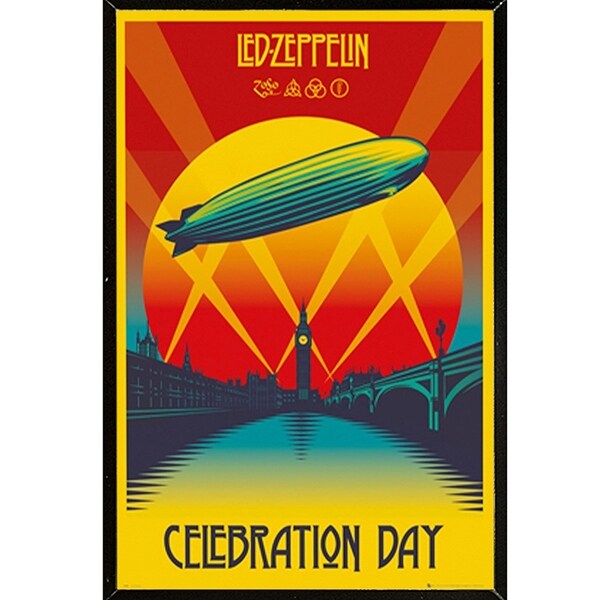 Led Zeppelin Celebration Day Poster With Choice of Frame (24x36