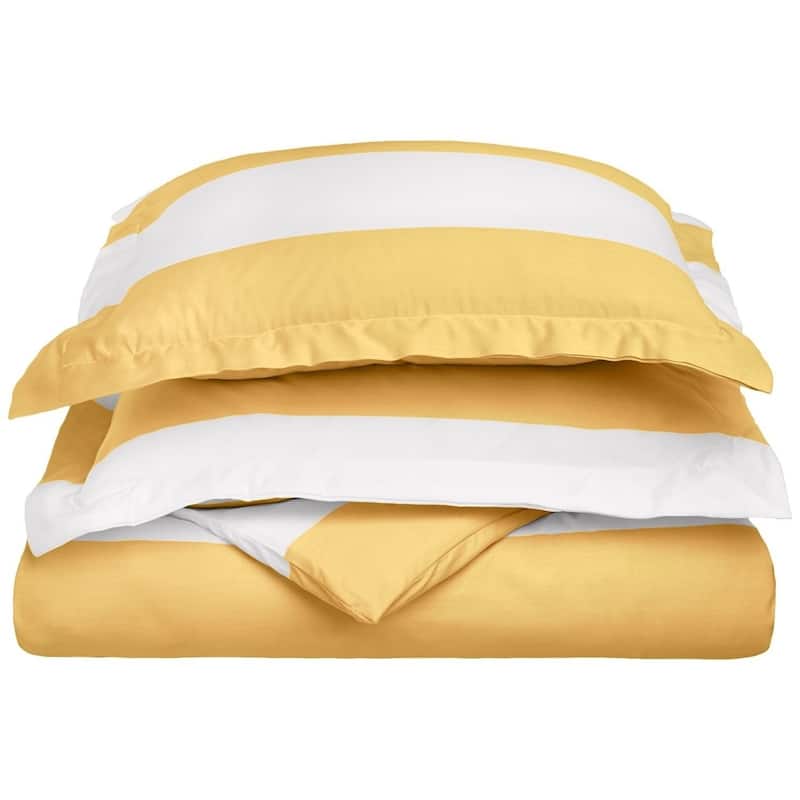 Kotter Home 600 Thread Count Monaco Stripe Cotton Duvet Cover