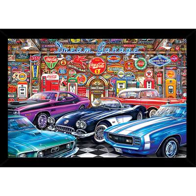 Dream Garage Poster With Choice of Frame (24x36)
