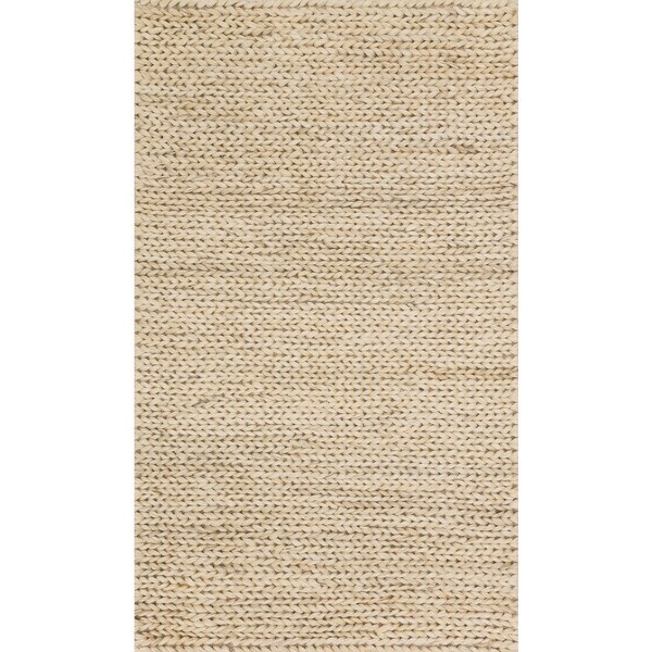 Shop Handwoven Natural Ivory Jute Farmhouse Rug (2' x 3') 2' x 3