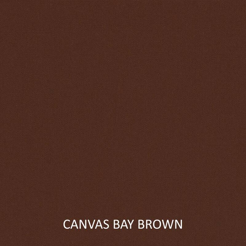 Sunbrella Canvas Natural with Bay Brown Piping Detail Indoor/Outdoor Knife Edge Pillow (Set of 2)