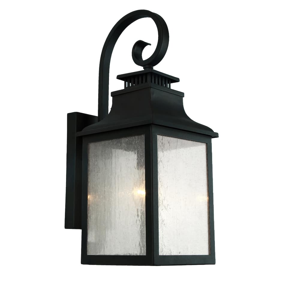 Morgan 3 Light Exterior Light in Imperial Black Finish