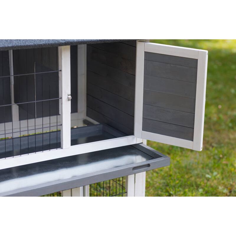 Prevue Pet Products Rabbit Hutch Duplex Gray 4601 Bed Bath & Beyond
