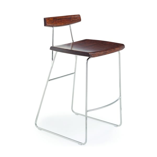 Greenington G0051E City Lights/Paris 26" Counter Height Stool with Back, Exotic, (Set of 2)