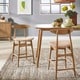 preview thumbnail 4 of 18, Norwegian Danish Mid-Century Dark Walnut Counter Height Stools (Set of 2) by iNSPIRE Q Modern