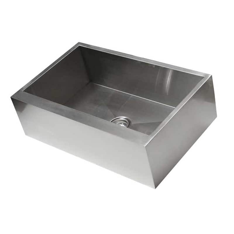 36-inch Stainless Steel 16 Gauge Farmhouse Single Bowl Flat Apron Kitchen Sink