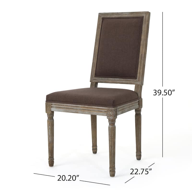 Ledger Traditional Fabric Dining Chair (Set of 2) by Christopher Knight Home