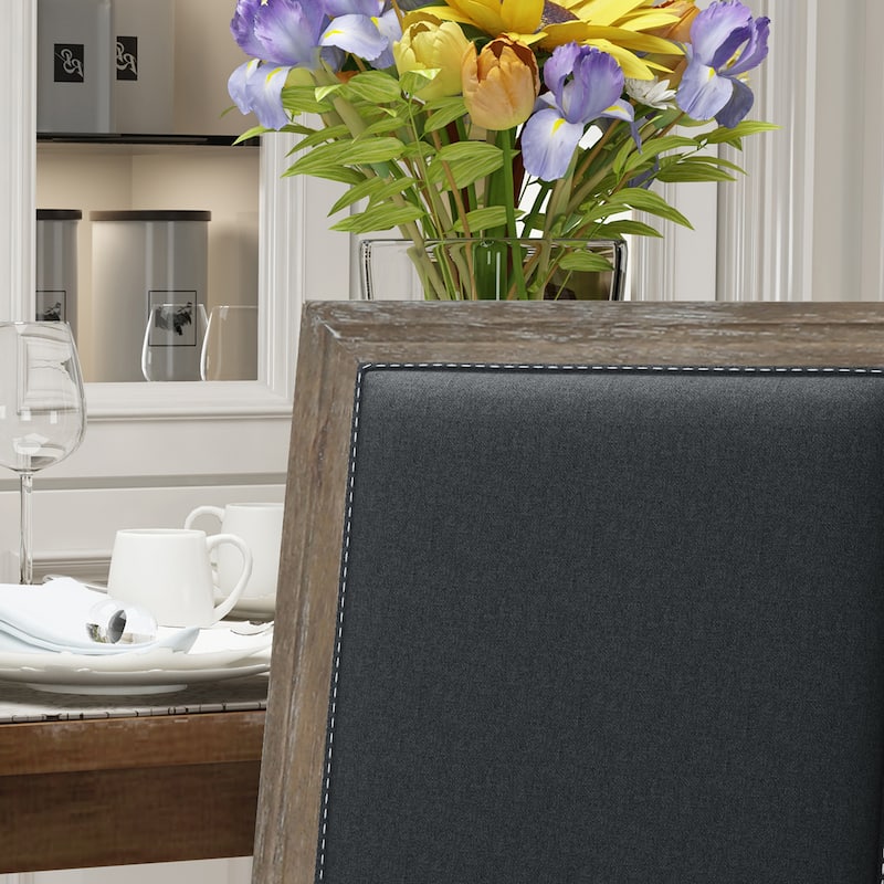 Ledger Traditional Fabric Dining Chair (Set of 2) by Christopher Knight Home