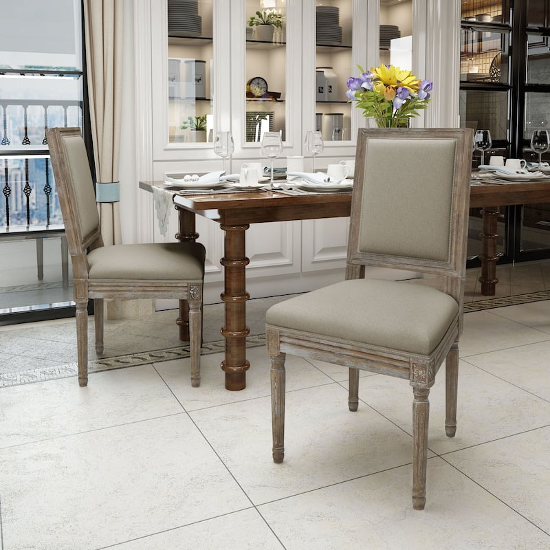 Ledger Traditional Fabric Dining Chair (Set of 2) by Christopher Knight Home