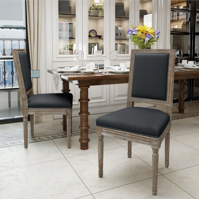 Ledger Traditional Fabric Dining Chair (Set of 2) by Christopher Knight Home
