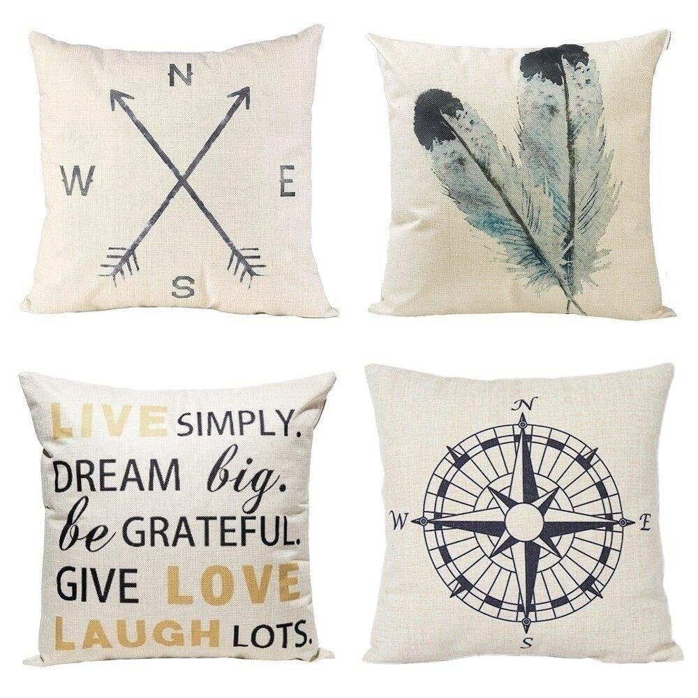 Shop Nautical And Quote 18 Inch Decorative Throw Pillow Covers