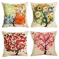 Under the Tree 18 Inch Decorative Throw Pillow Covers (set of 4)