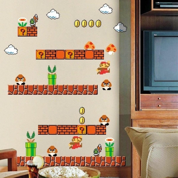 Super Mario Stick Wall Decals for Kids Wall art Room Decal