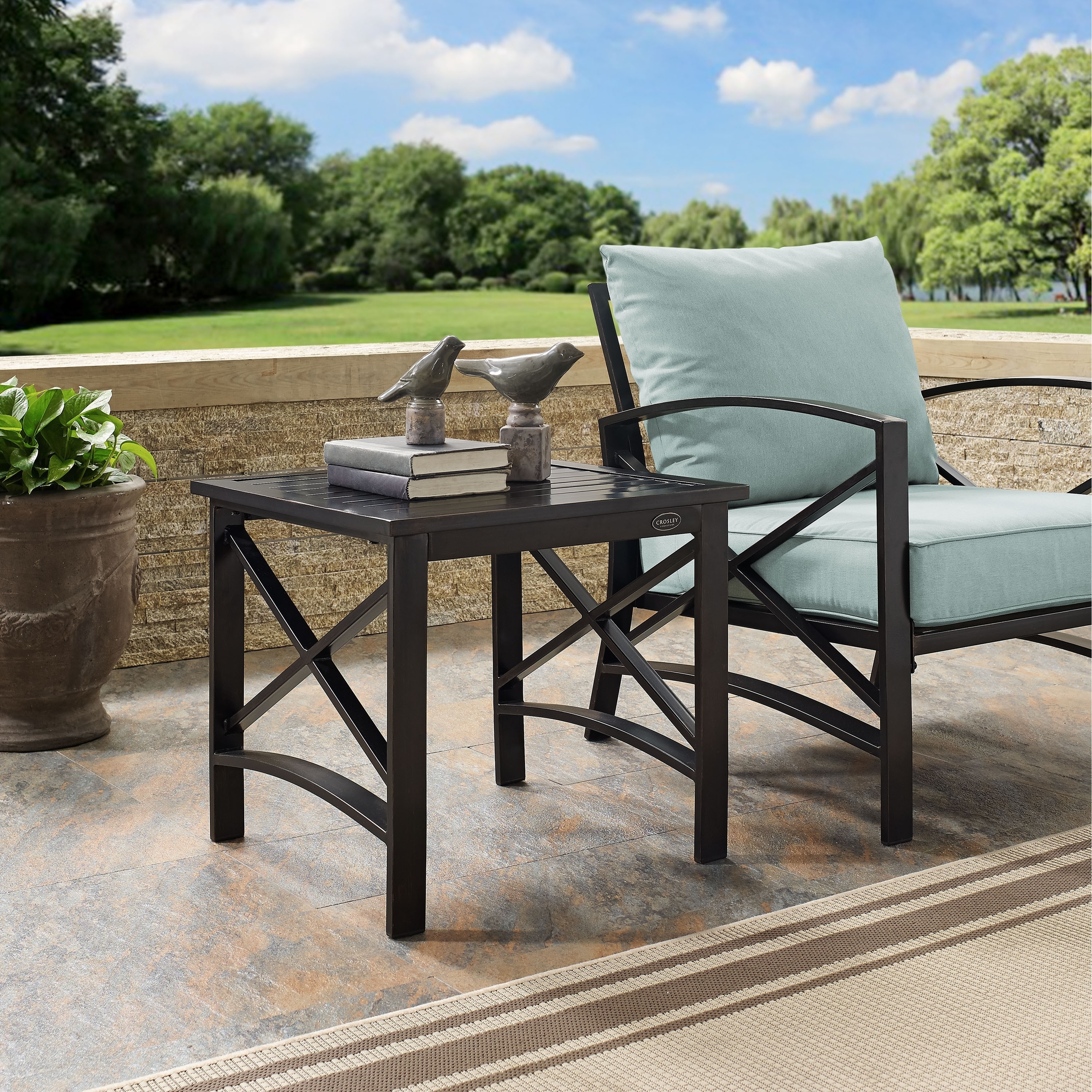 Crosley Kaplan Outdoor Side Table