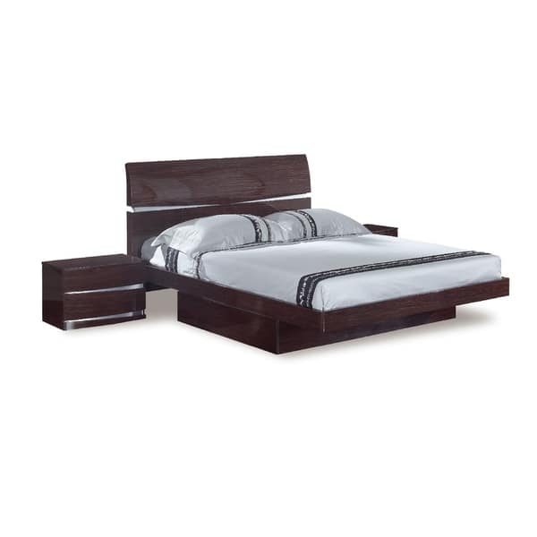 Shop Wynn 4 Piece Dark Brown Wood Bedroom Set Free