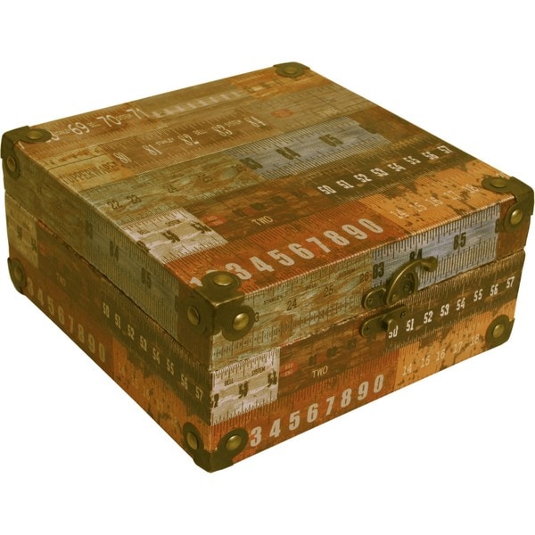 Wald Imports Storage Box With Ruler Design