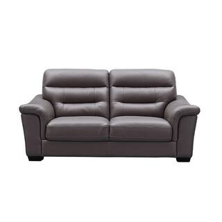Leather Camel Back Sofas Couches Online At Luca Home Bryan Brown Sofa
