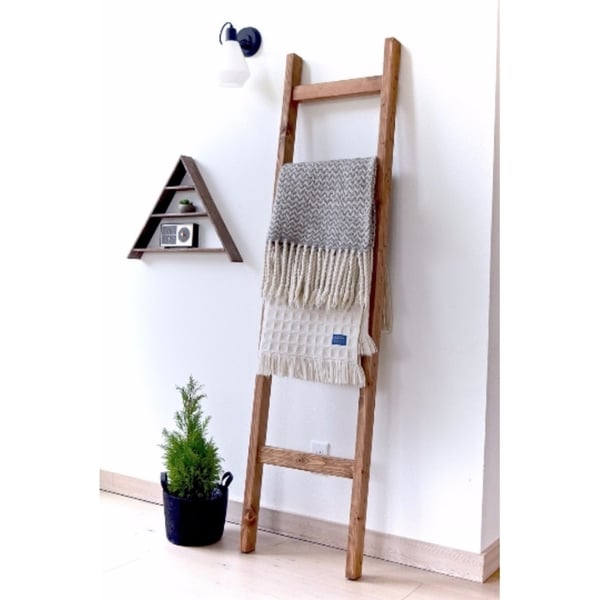 FREE SHIPPING Rustic Wood 4 ft Blanket Ladder