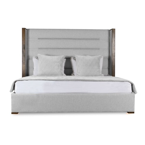 Claire Horizontal Channel Tufting High Height Queen Size Bed Claire Horizontal Channel Tufting High Height Queen Size Bed White